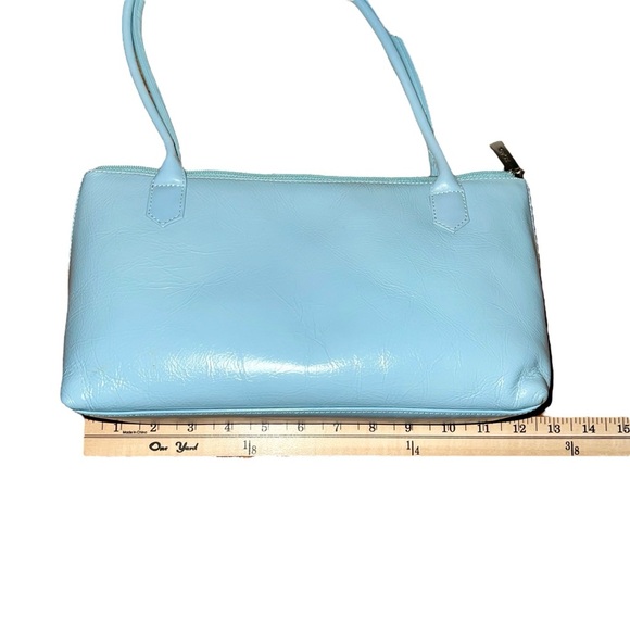 Hobo International purse Lt blue with yellow lining new - Picture 5 of 11